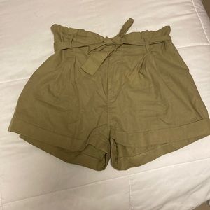 Paper bag Cotton Shorts